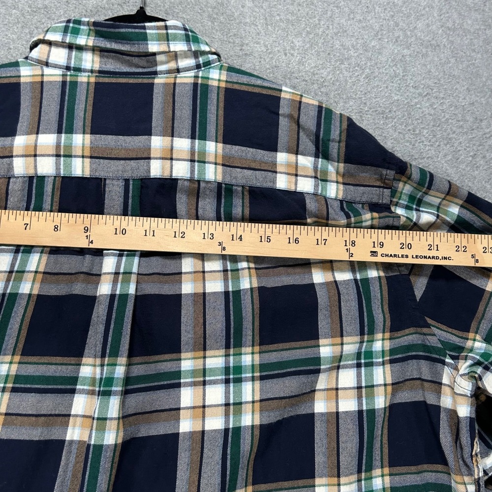 Vineyard Vines Classic Fit Whale Shirt Mens XL Navy Plaid Preppy Coastal - Picture 8 of 10